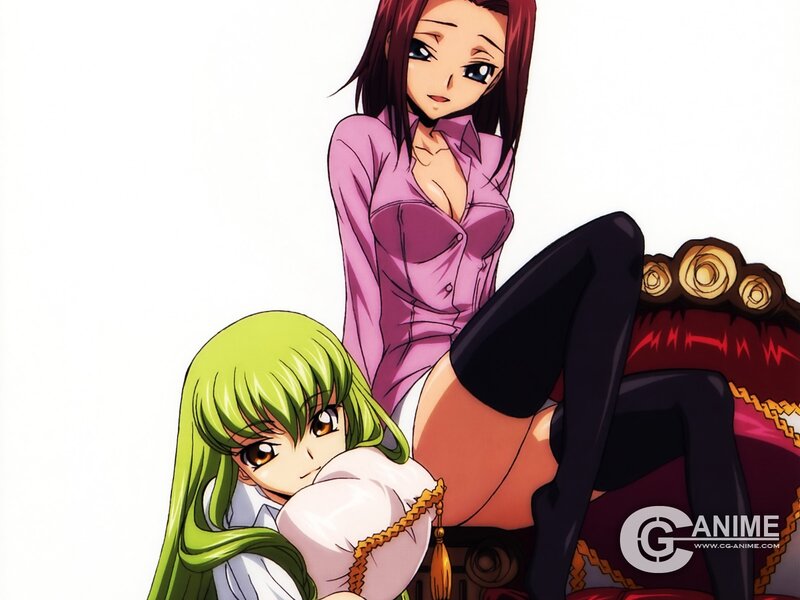 anime girls on a couch