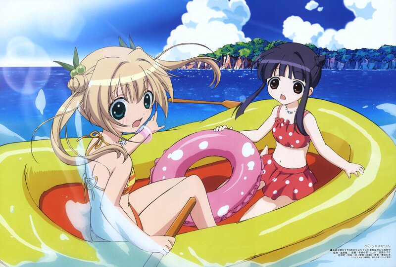 Anime girls on a raft