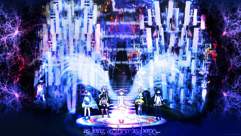 anime girls on a stage