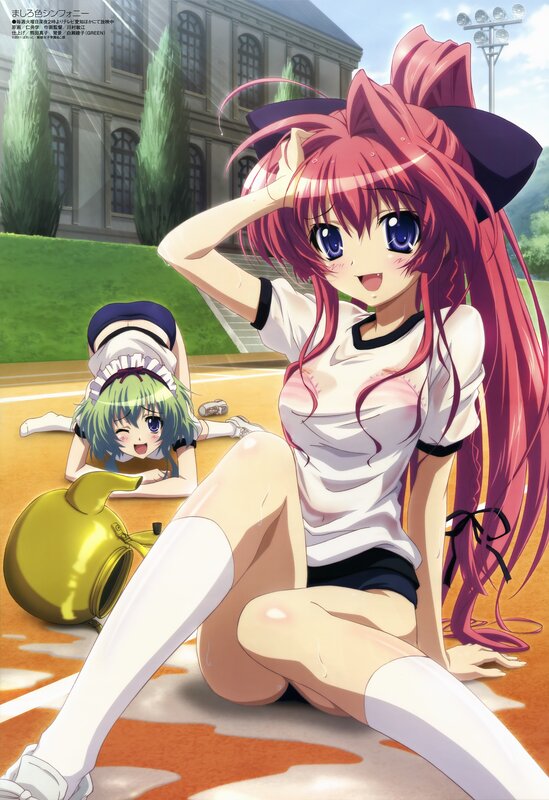 Anime girls on a track