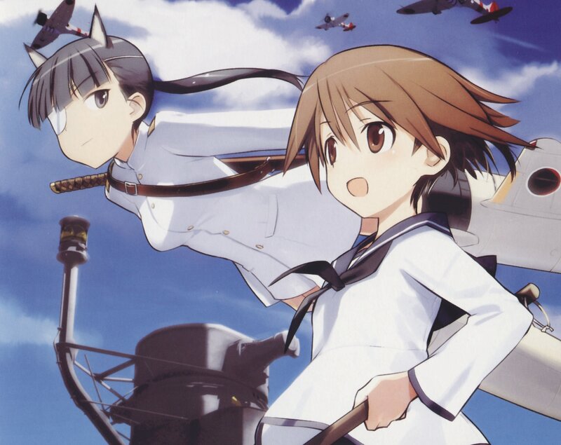 anime girls on a warship