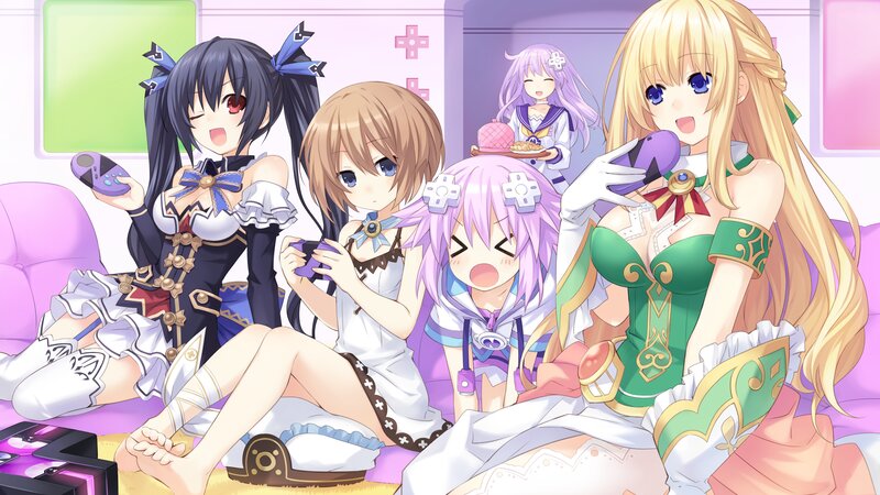 Anime Girls on Couch