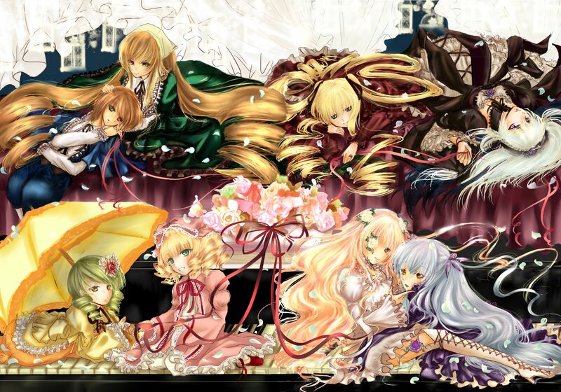 Anime Girls on Piano