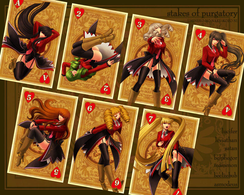 Anime Girls on Playing Cards