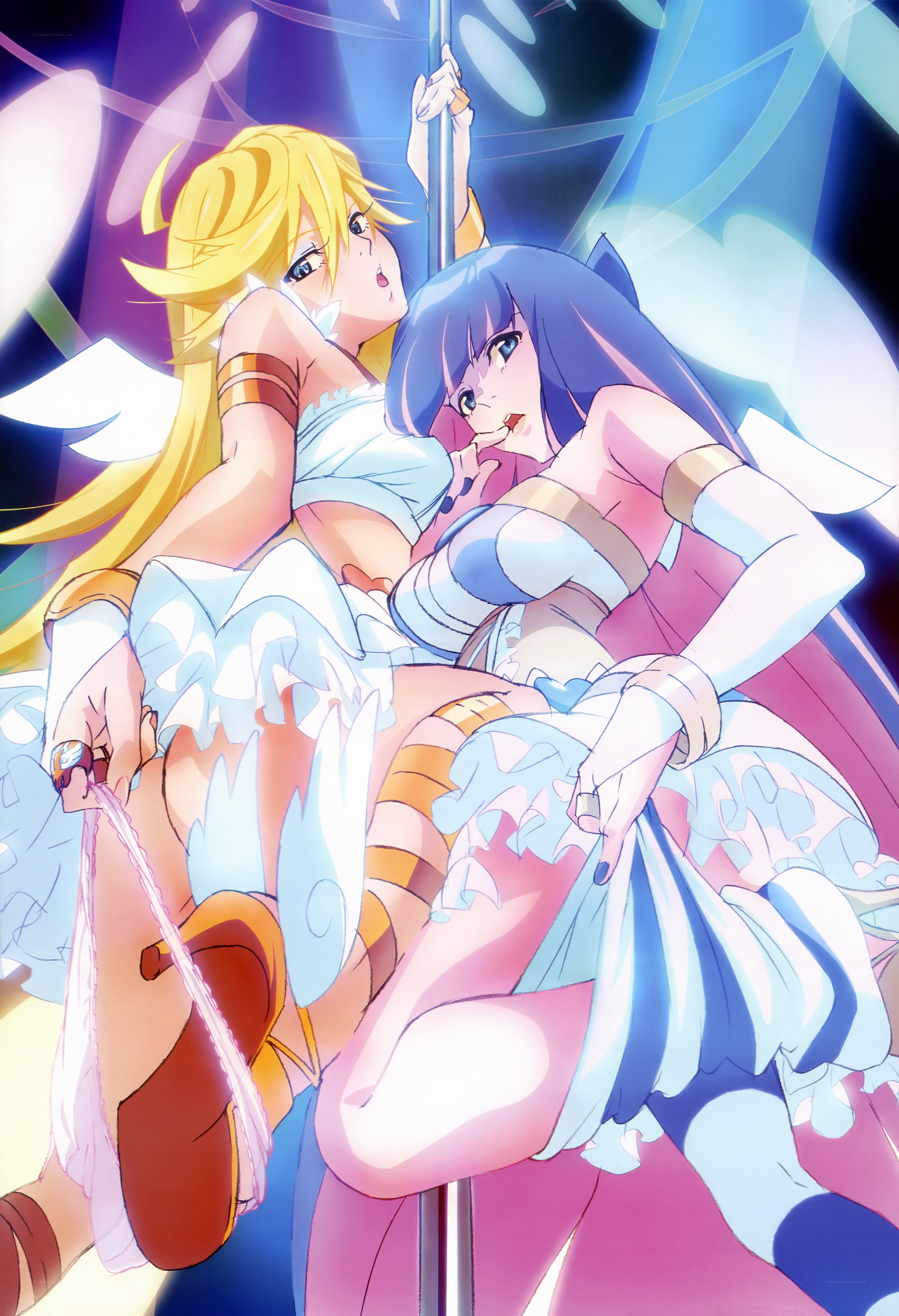 anime girls on pole dance