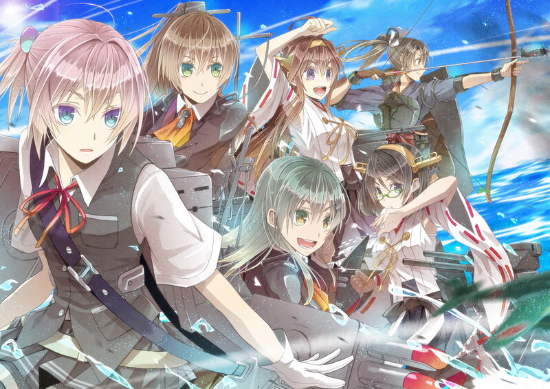Anime Girls on Ship — Blue