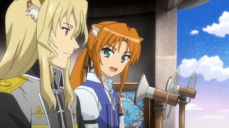 anime girls on ship deck