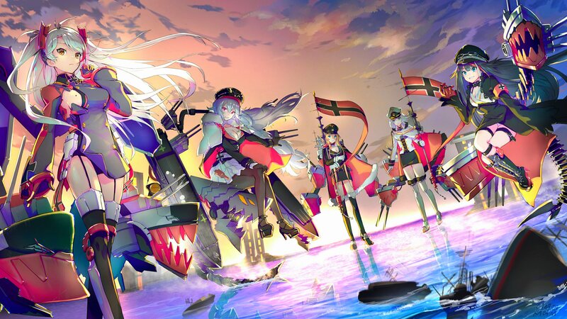 Anime Girls on Ships — Purple