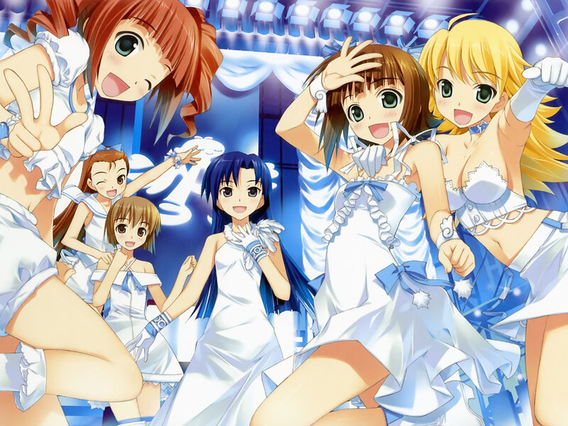 Anime Girls on Stage — Blue