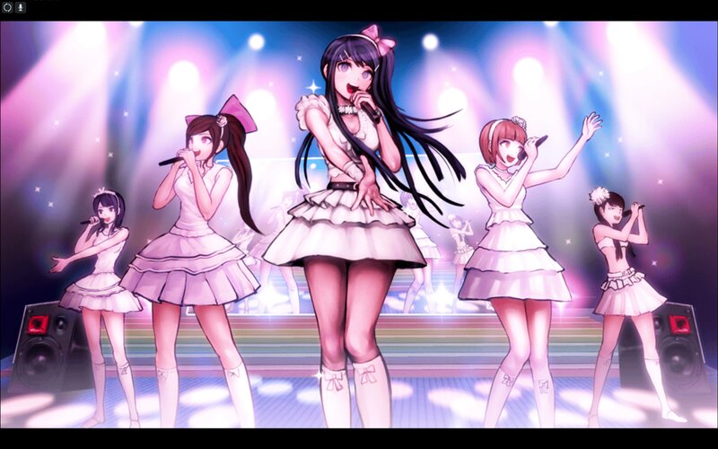 Anime Girls on Stage — Pink, Energetic