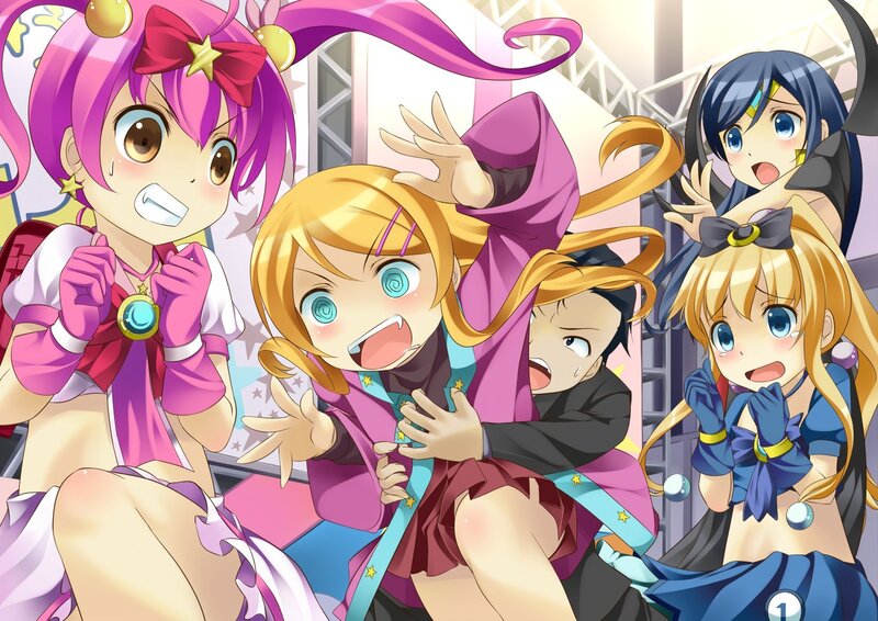 Anime Girls on Stage — Pink