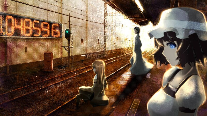 Anime Girls on Train Platform