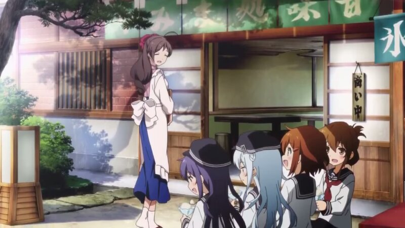 Anime Girls Outside Shop