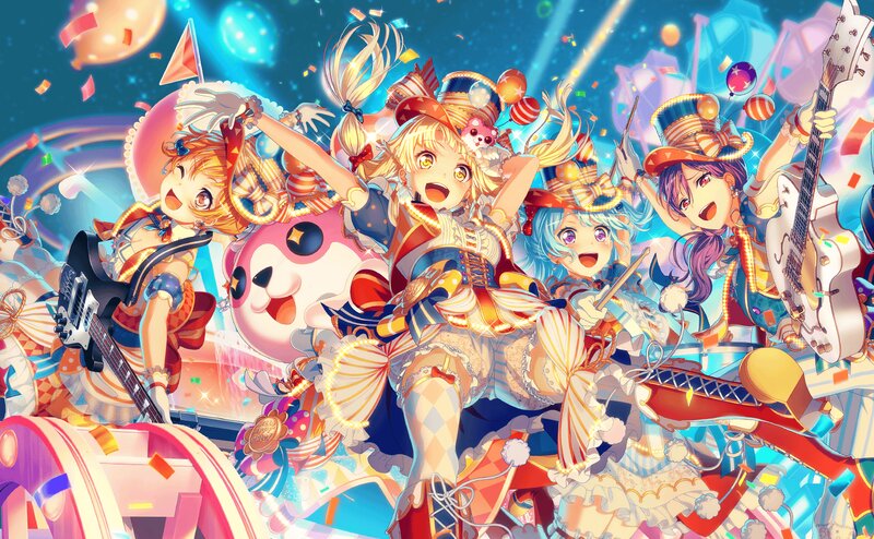 Anime Girls Performing — Blue