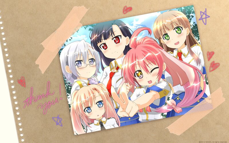 anime girls photo collage