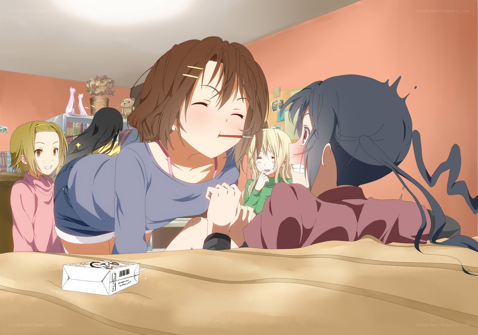 anime girls playing a game