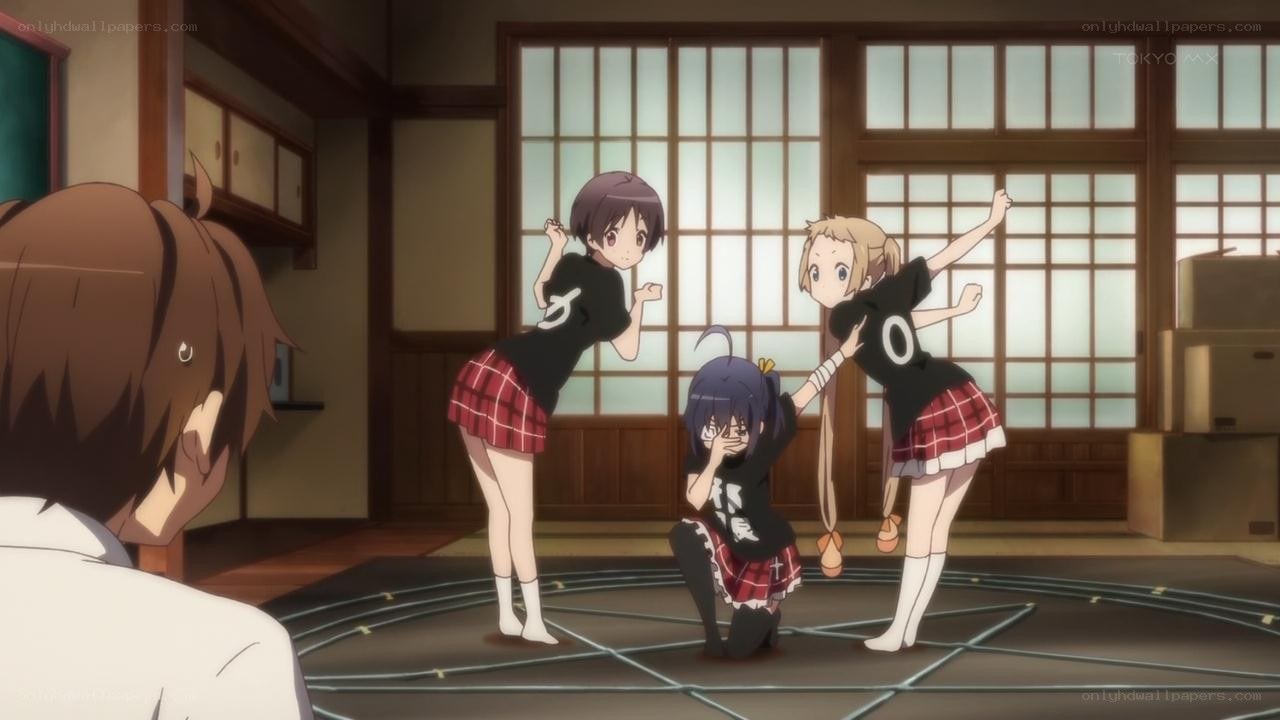 anime girls practicing dance