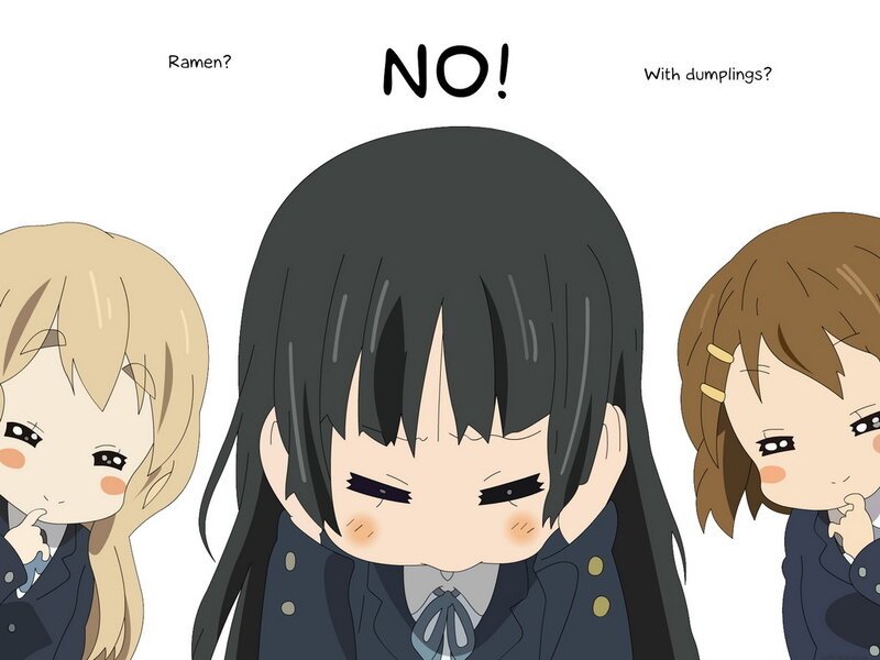anime girls rejecting food