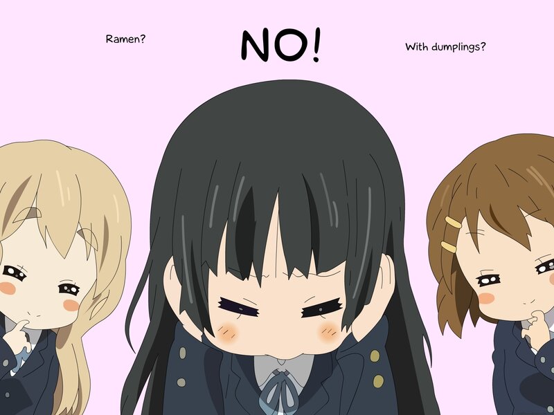anime girls rejecting ramen