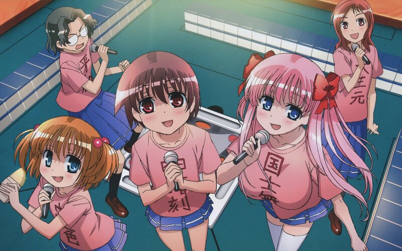 anime girls singing karaoke