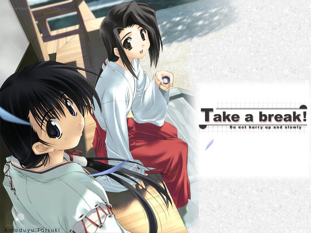 Anime girls taking a break