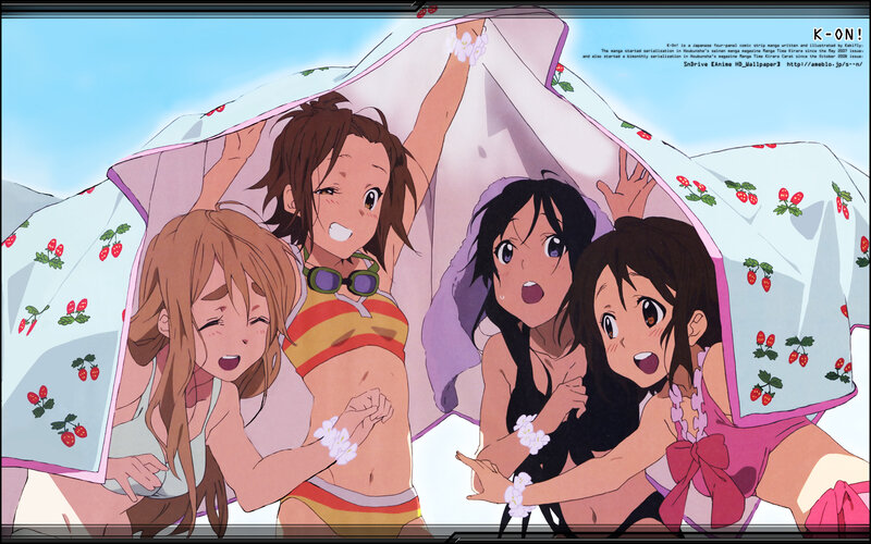 anime girls under blanket