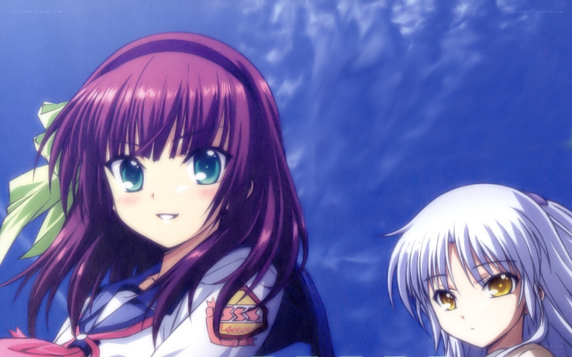 anime girls underwater