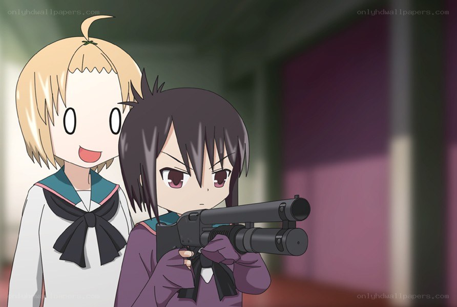 Anime girls with a shotgun