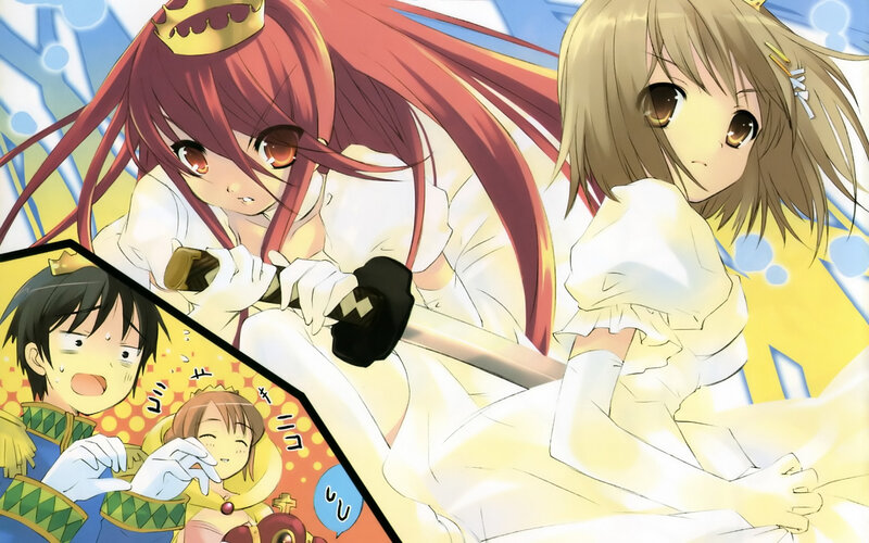 Anime girls with a sword