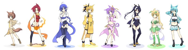Anime girls with animal ears