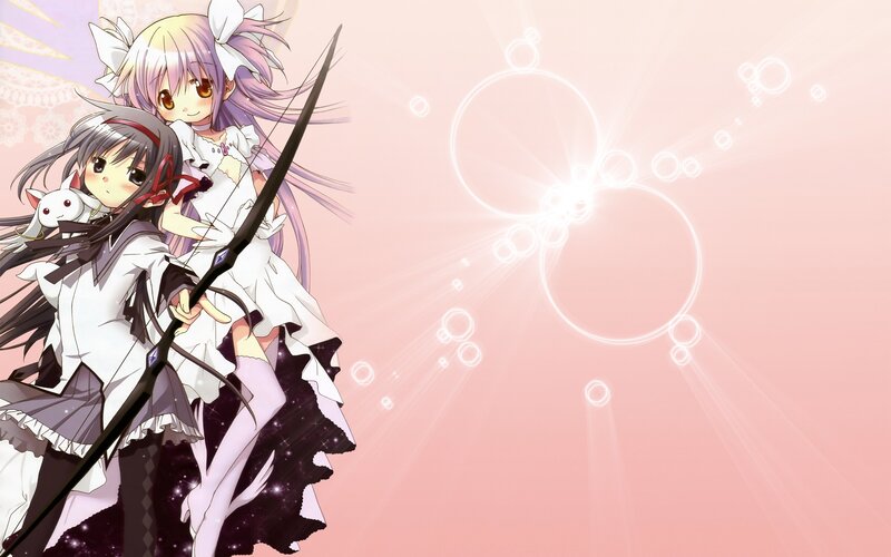 anime girls with bow and arrow