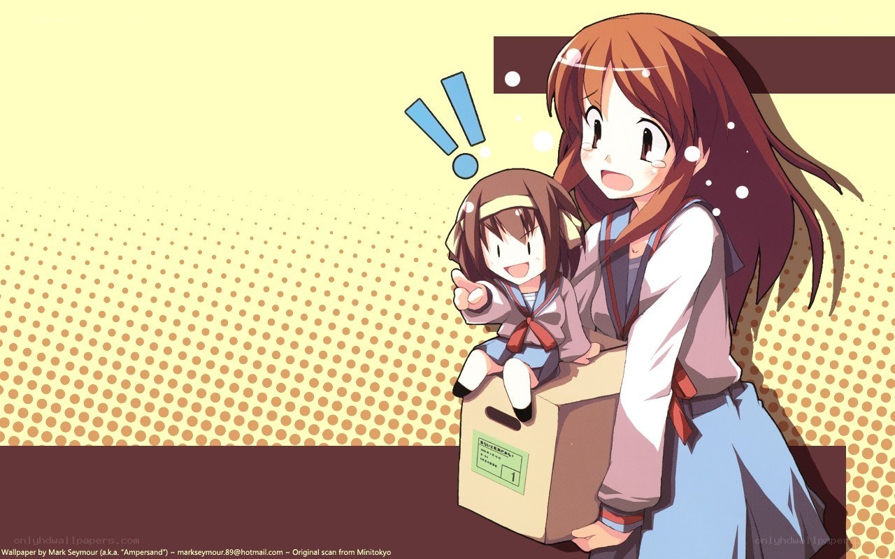 Anime girls with box