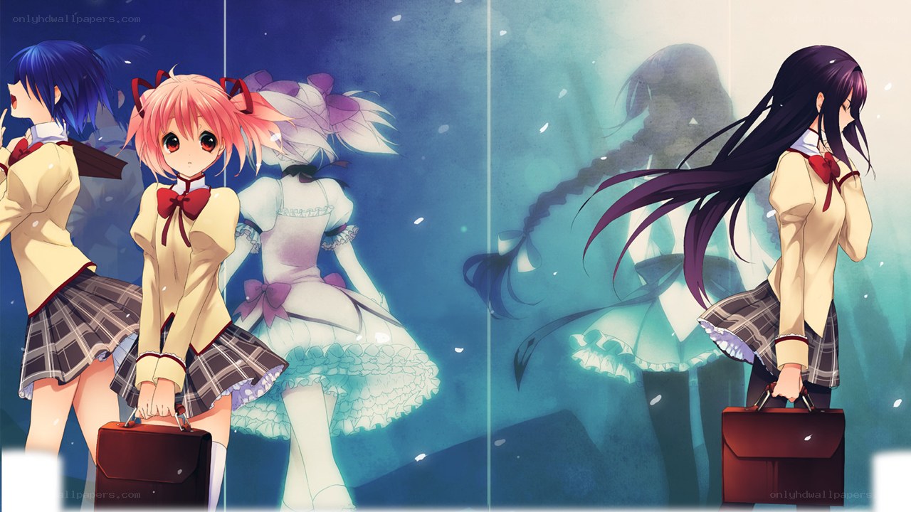 anime girls with briefcases