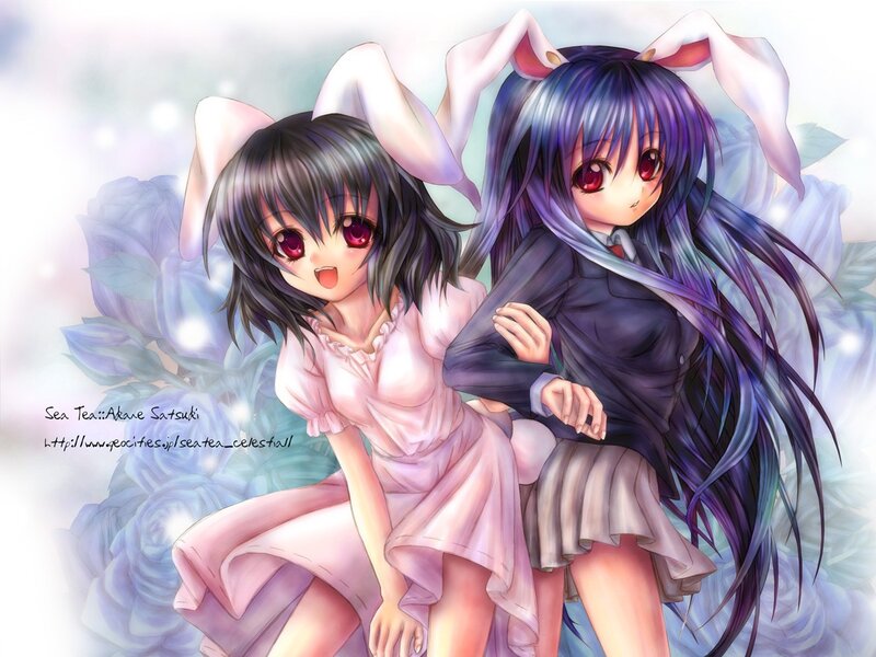 Anime girls with bunny ears