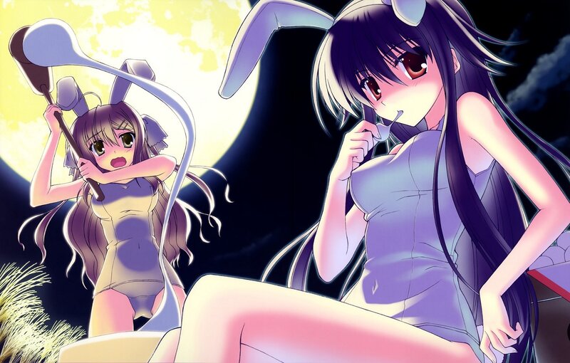 Anime girls with bunny ears
