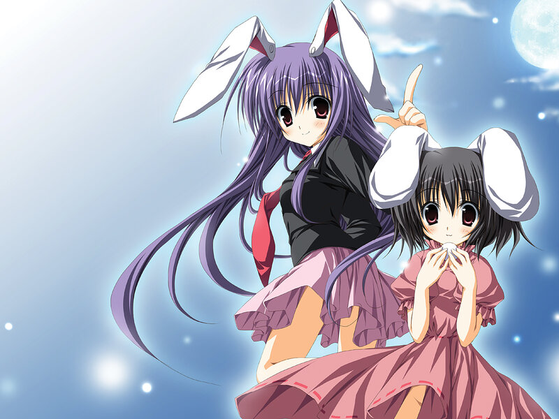 Anime girls with bunny ears