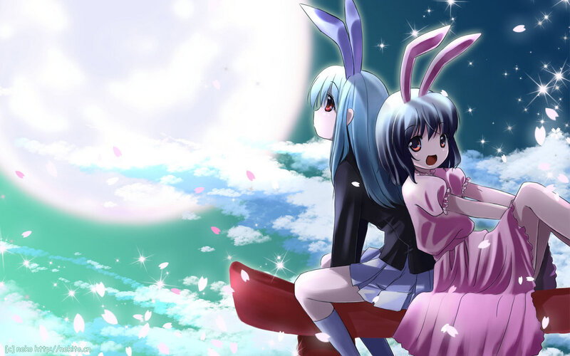 Anime girls with bunny ears