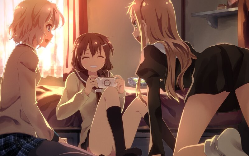Anime girls with camera