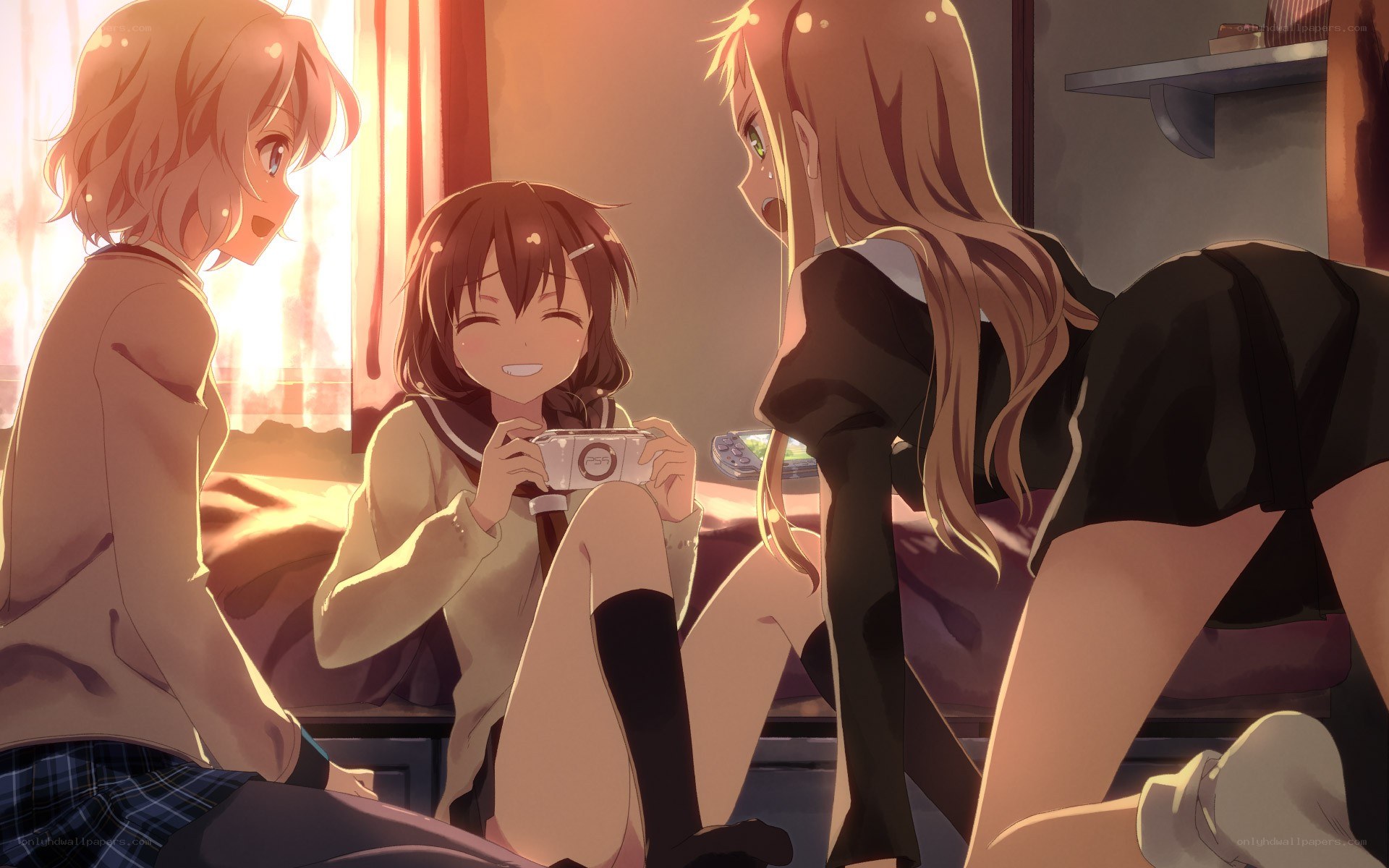 Anime girls with camera