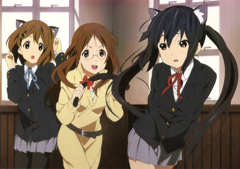Anime girls with cat ears