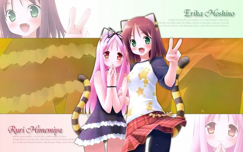 Anime girls with cat ears