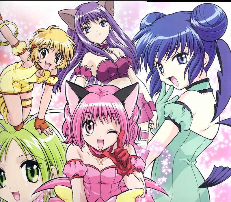 Anime Girls with Cat Ears — Pink, Playful
