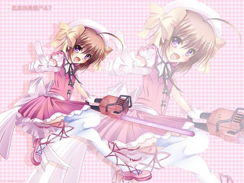 Anime girls with chainsaws