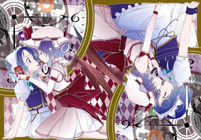 Anime girls with clock gears