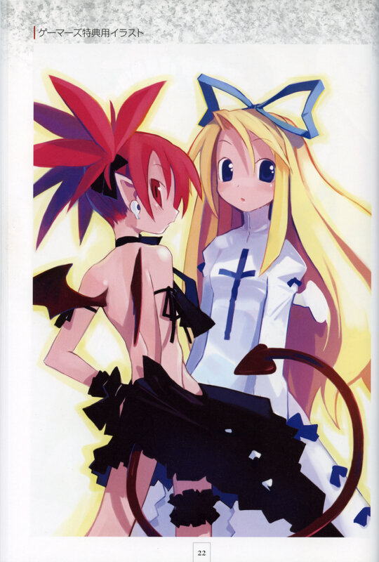 Anime girls with devil and angel themes