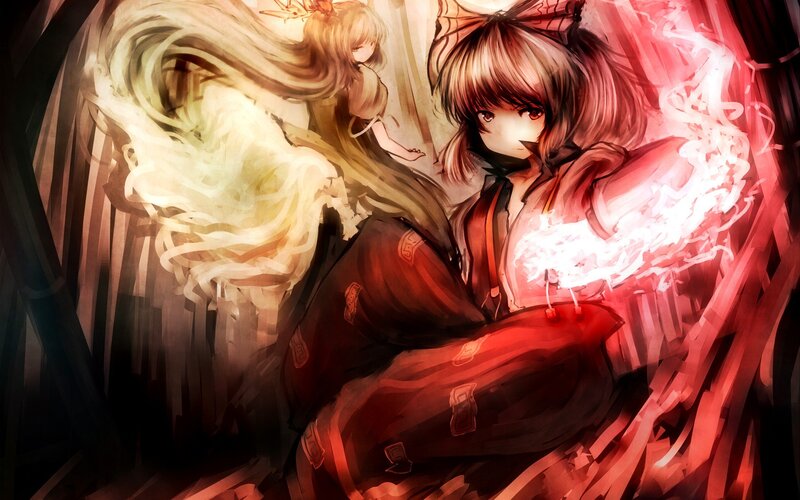 Anime girls with energy powers