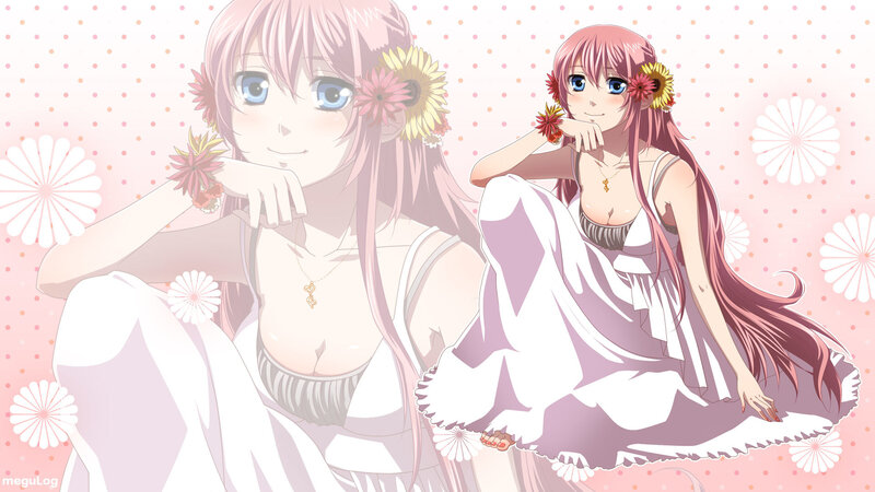 Anime girls with flowers
