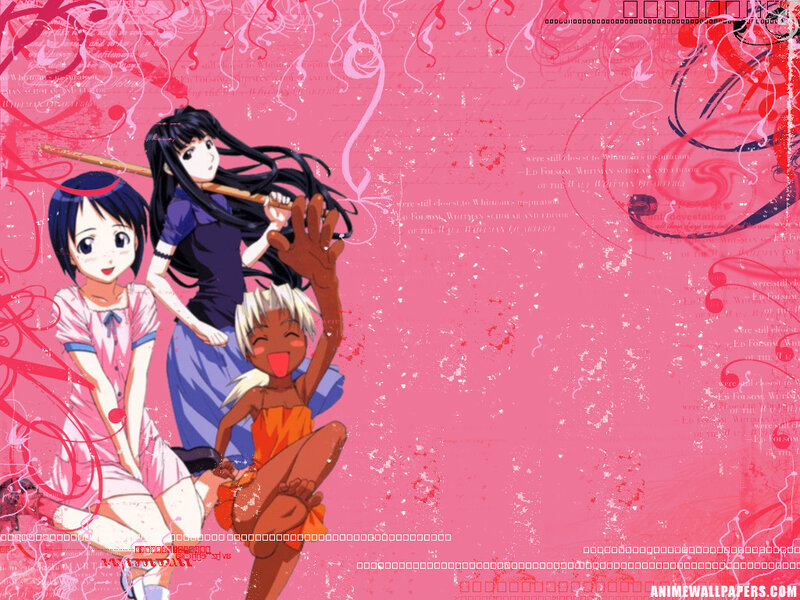 anime girls with flute