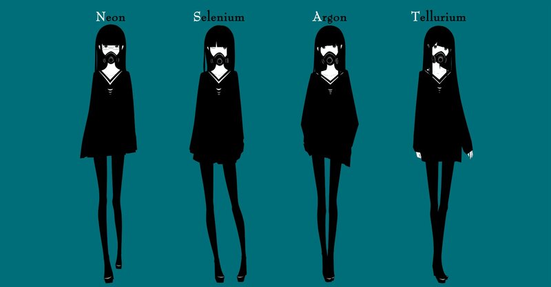 anime girls with gas masks