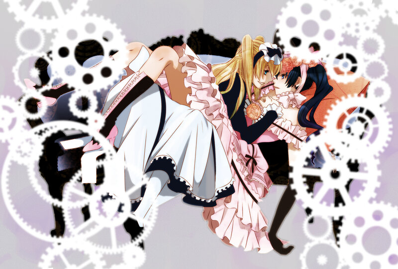 anime girls with gears